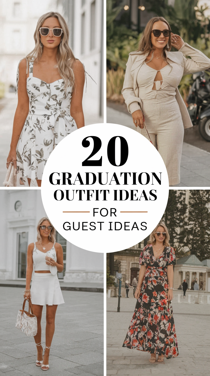 20 Graduation Outfit Ideas for Guests 2025 – Classy, Casual, and Trendy Styles