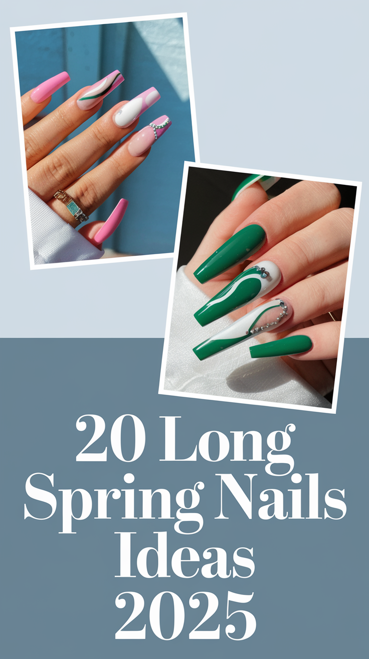 20 Long Spring Nails Ideas 2025 – Trendy & Stylish Designs for the Season