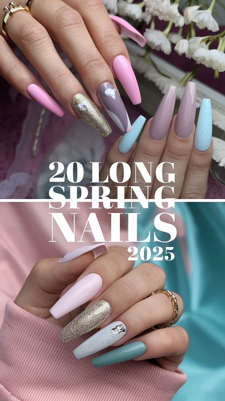 20 Long Spring Nails Ideas 2025 – Trendy & Stylish Designs for the Season