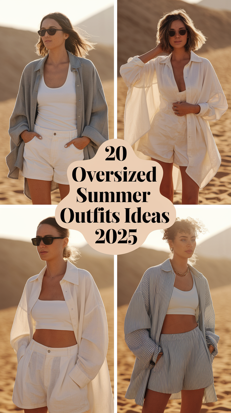 20 Oversized Summer Outfits Ideas 2025: Embrace the Comfy Aesthetic