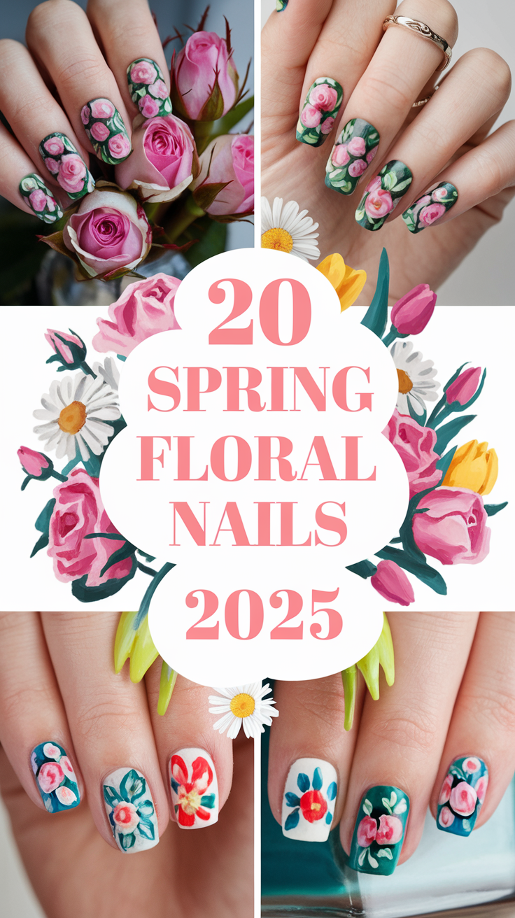 Spring Floral Nails 20 Ideas 2025