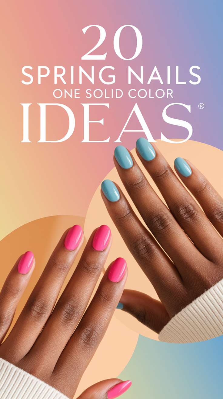 Spring Nails One Solid Color 20 Ideas 2025