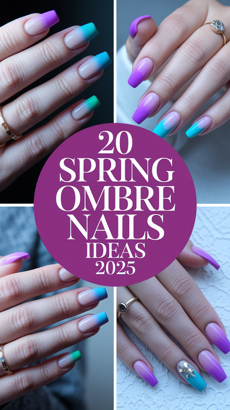 Spring Ombre Nails: 20 Trendy Ideas for 2025