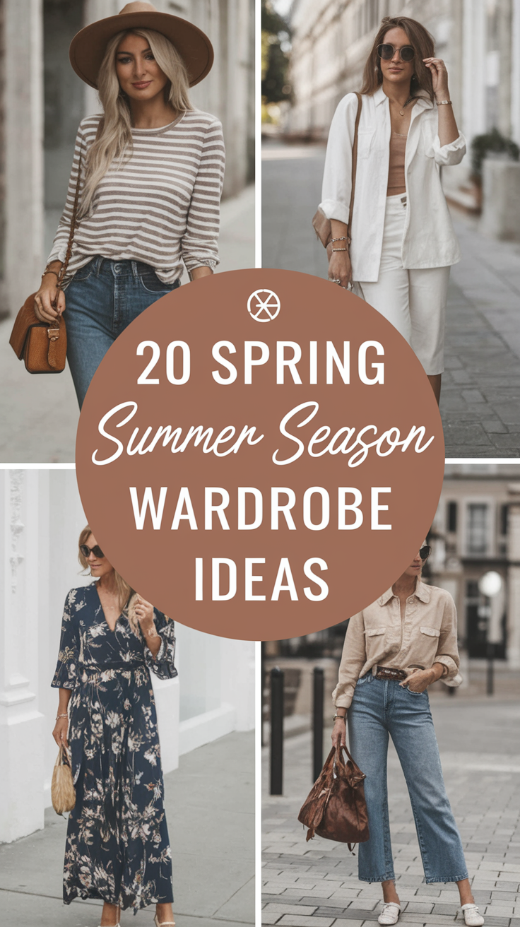 20 Essential Spring Summer Basic Wardrobe Ideas 2025 – Capsule & Minimalist Outfits