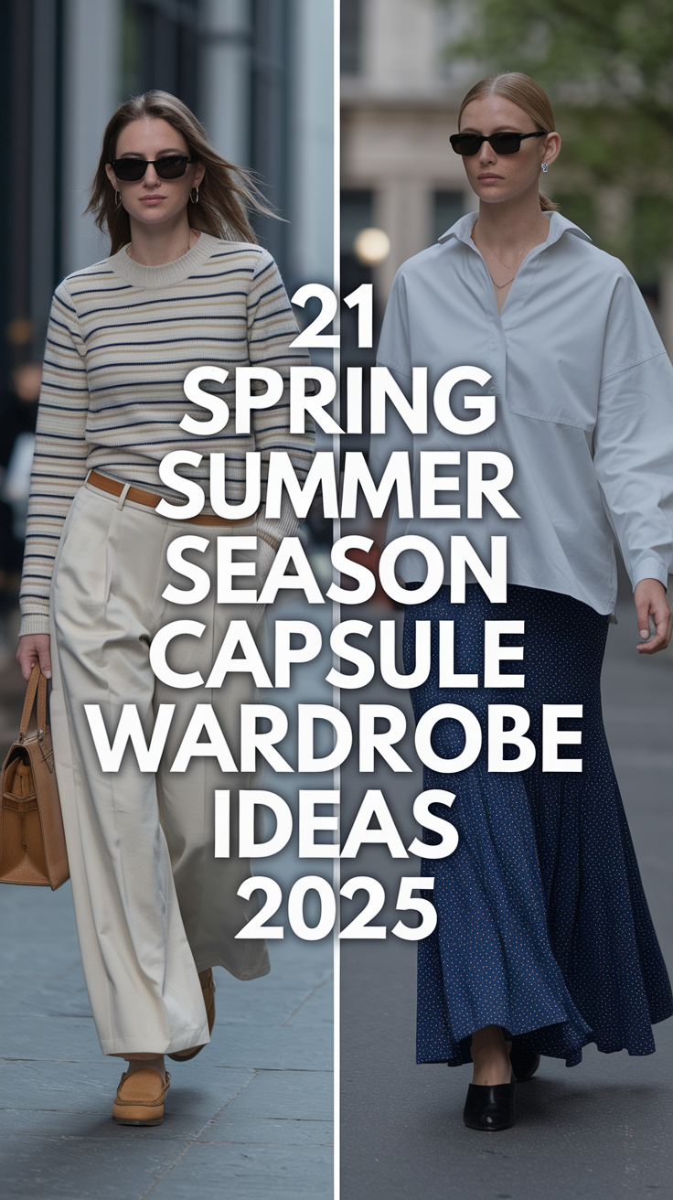 21 Spring Summer Capsule Wardrobe Ideas 2025 – Chic, Casual & Timeless Outfits