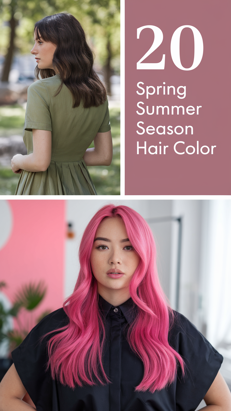 Spring Summer Season Hair Color 2025: 20 Bright, Cool, and Soft Hair Color Ideas