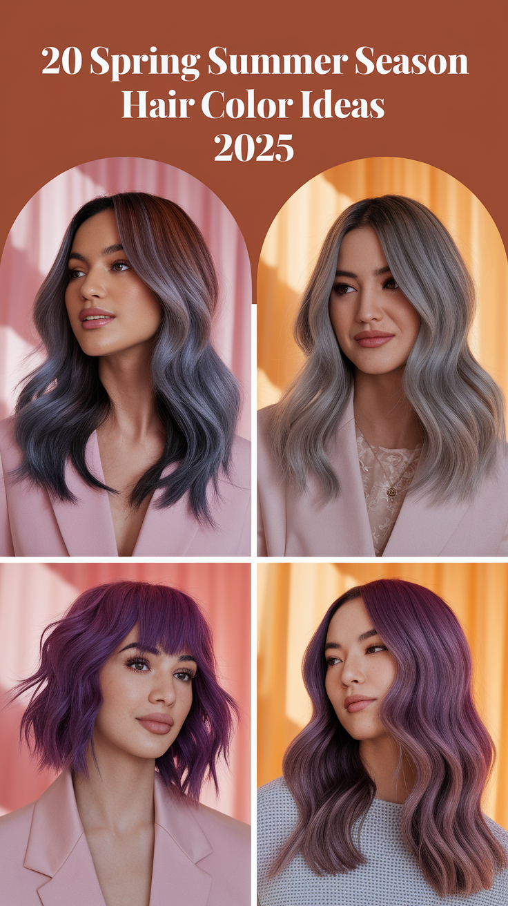 20 Best Spring Summer Season Hair Color Ideas 2025 – Blonde, Brunette & Red Trends