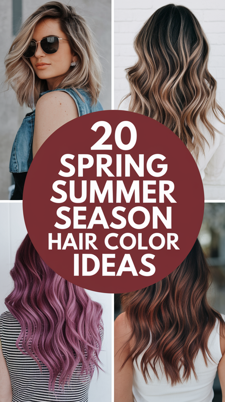 20 Best Spring Summer Season Hair Color Ideas 2025 – Blonde, Brunette & Red Trends