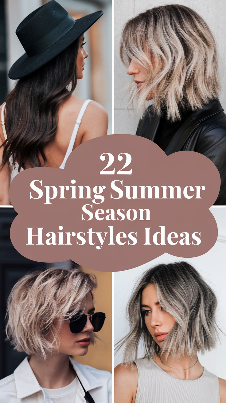 22 Best Spring Summer Season Hairstyles Ideas 2025 for All Hair Types and Lengths