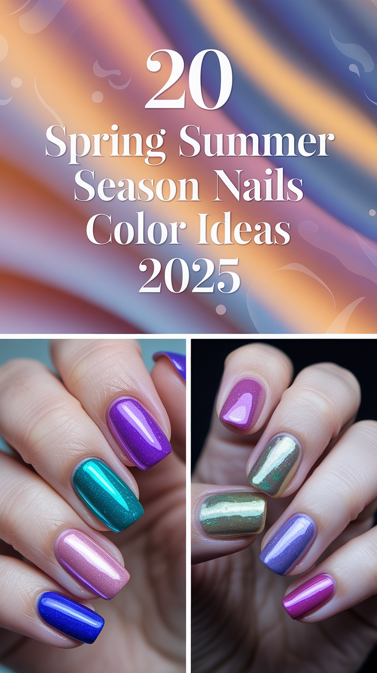 20 Trendy Spring Summer Season Nails Color Ideas 2025 for All Occasions