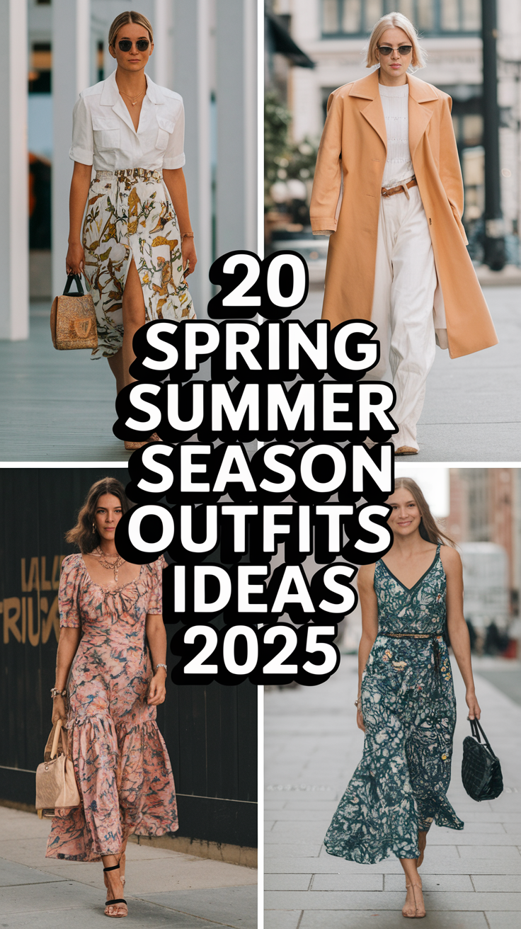 20 Spring Summer Season Outfits Ideas 2025 – Trendy & Stylish Looks