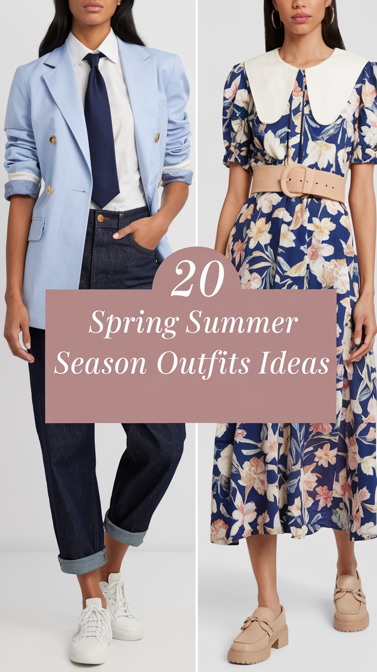 20 Spring Summer Season Outfits Ideas 2025 – Trendy & Stylish Looks