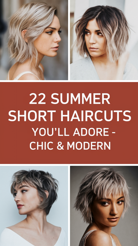 Summer 2025 Short Haircuts You'll Adore – 21 Chic Ideas for Women & Girls