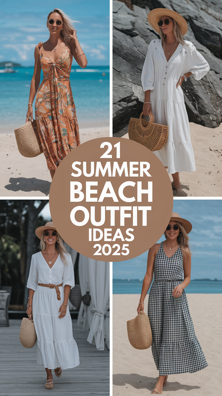 21 Summer Beach Outfit Ideas 2025