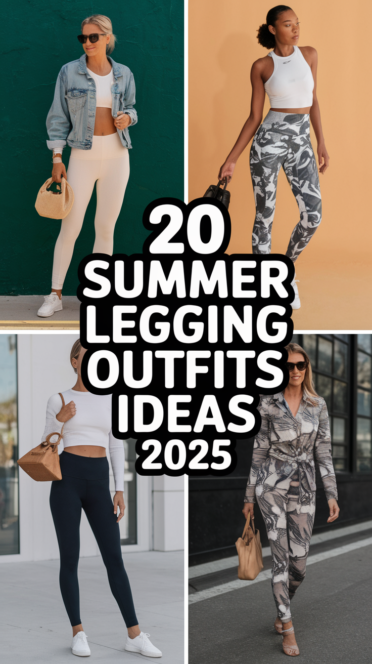 Summer Legging Outfits: 20 Trendy Ideas for 2025