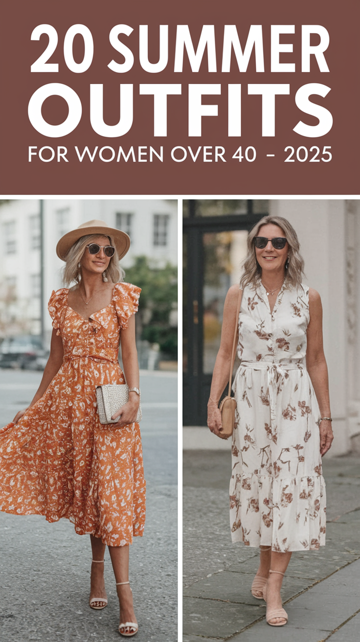 Summer Outfits for Women Over 40 - 2025: 20 Stylish and Trendy Ideas