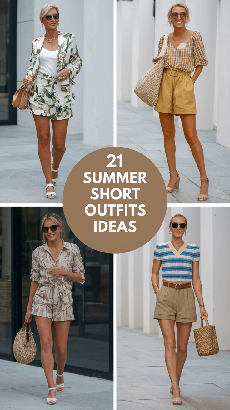 21 Summer Short Outfits Ideas 2025