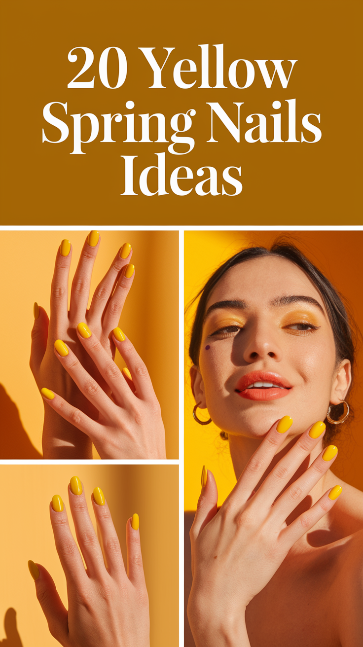 Yellow Spring Nails: 20 Bright and Trendy Ideas for 2025