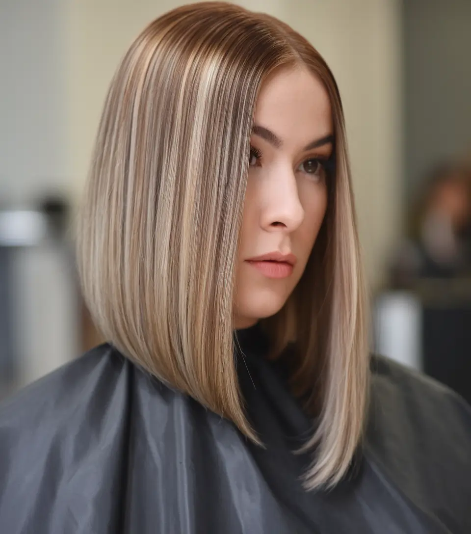 bob haircuts - summer ideas 2025 Dimensional Blonde Long Bob with Subtle Warmth