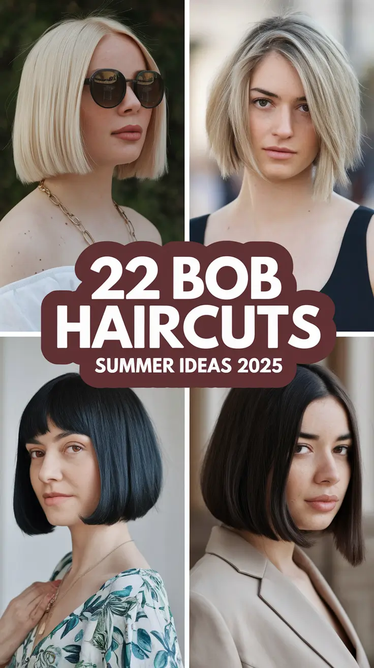 Bob Haircuts – Summer Ideas 2025: Fresh, Chic & Short Styles You’ll Love