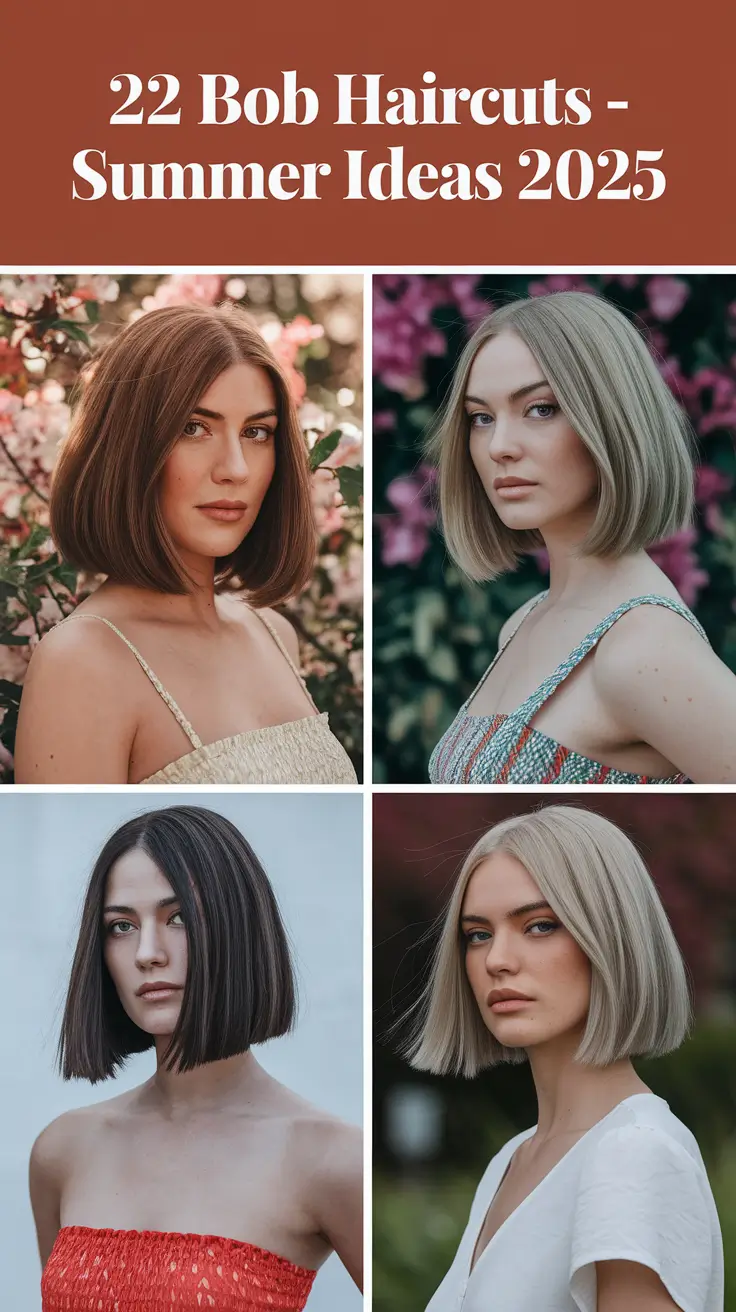 Bob Haircuts – Summer Ideas 2025: Fresh, Chic & Short Styles You’ll Love