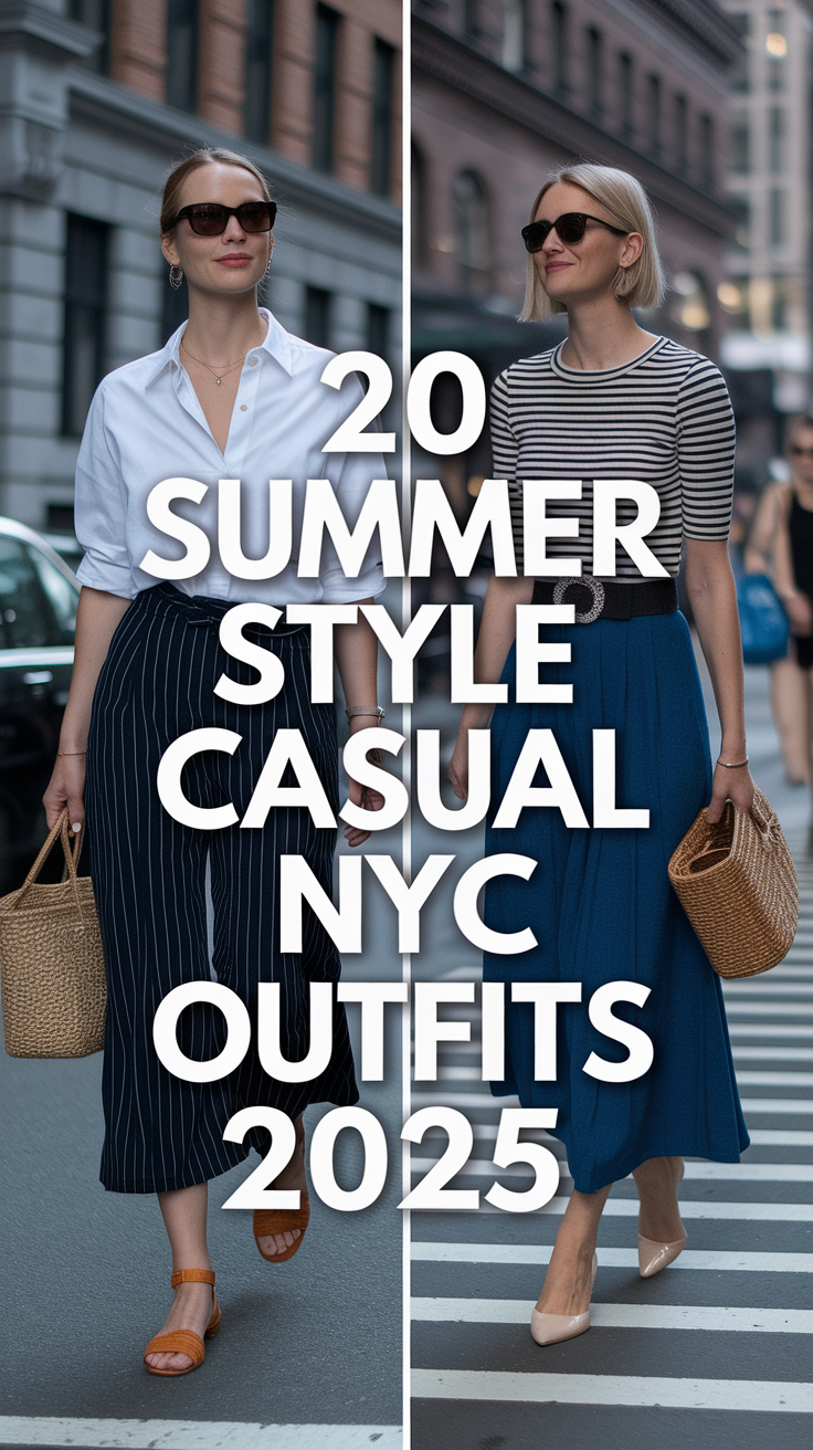 Summer Style Casual NYC Outfits 20 Ideas 2025
