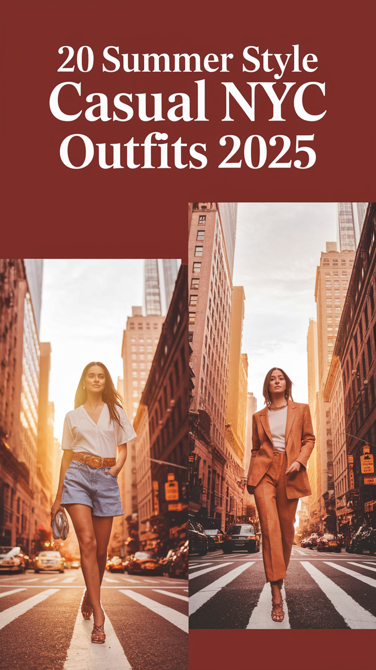 Summer Style Casual NYC Outfits 20 Ideas 2025