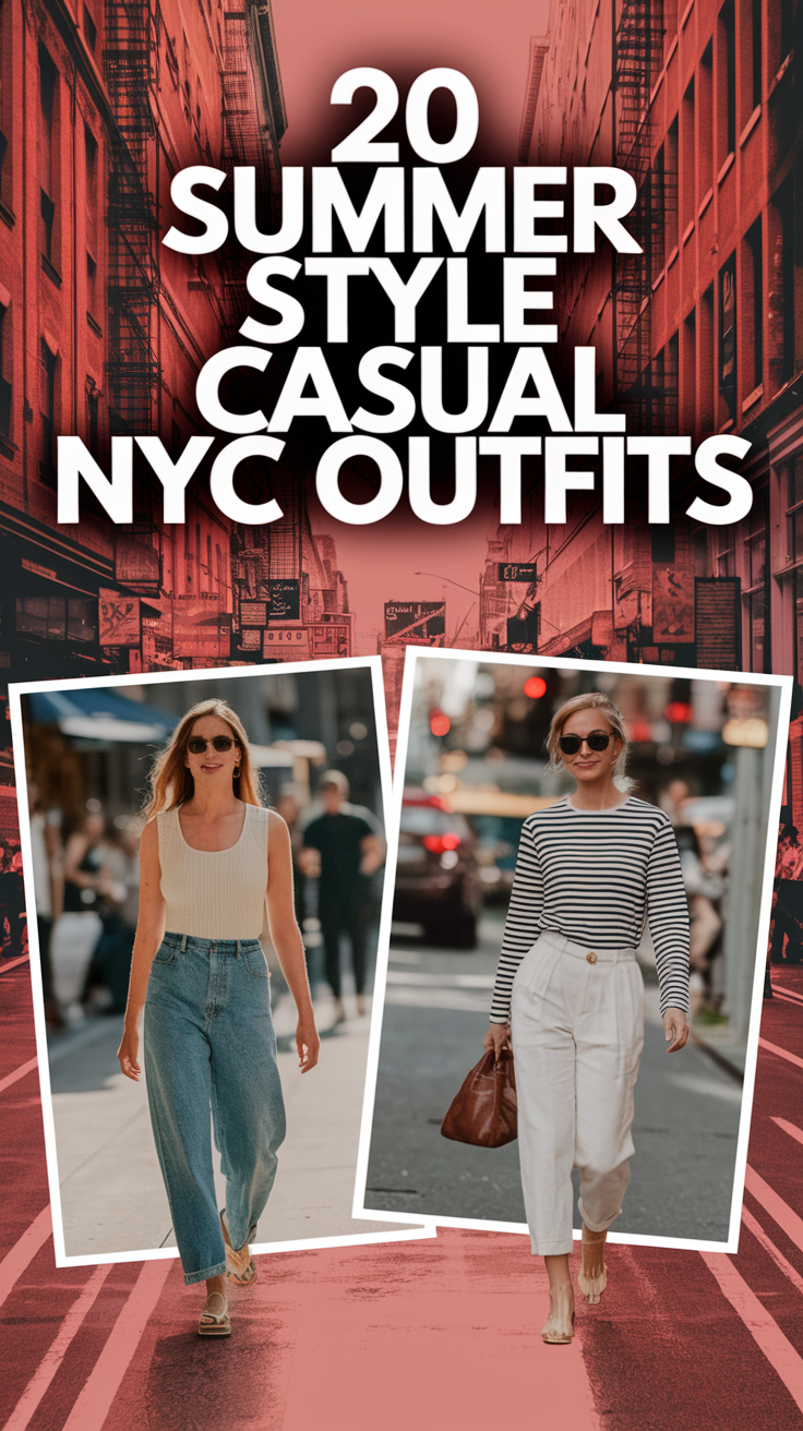 Summer Style Casual NYC Outfits 20 Ideas 2025