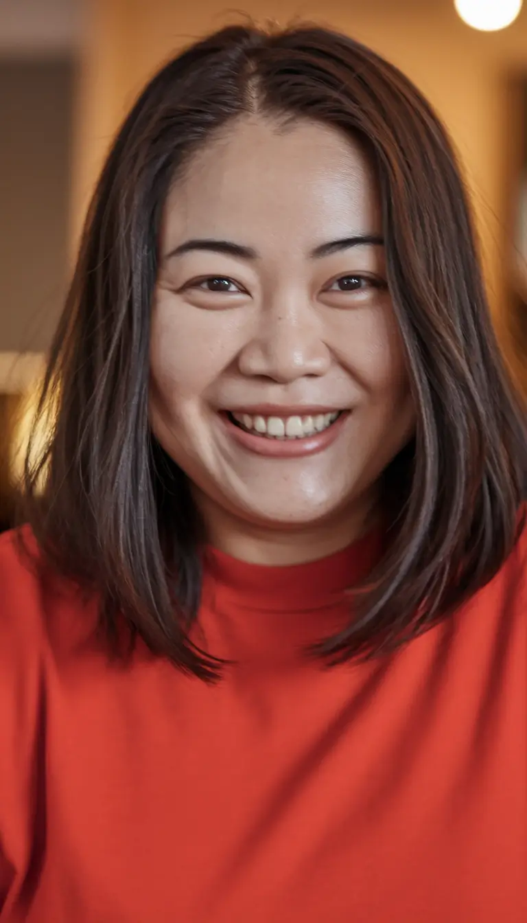 Best Haircuts for Chubby Faces - Face-Framing Styles Summer 2025 Mid-Length Classic with Natural Texture