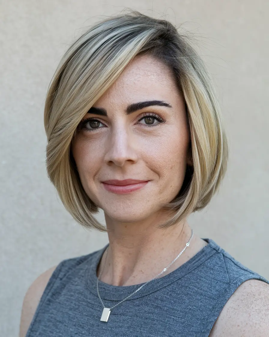 summer bob hairstyles fine hair Feathered Layers and Side Bangs for Natural Volume