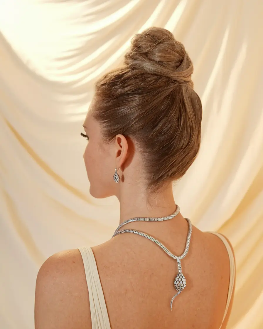 Cute Easy Hairstyles for Summer 2025 Elegant French Twist-Inspired Bun