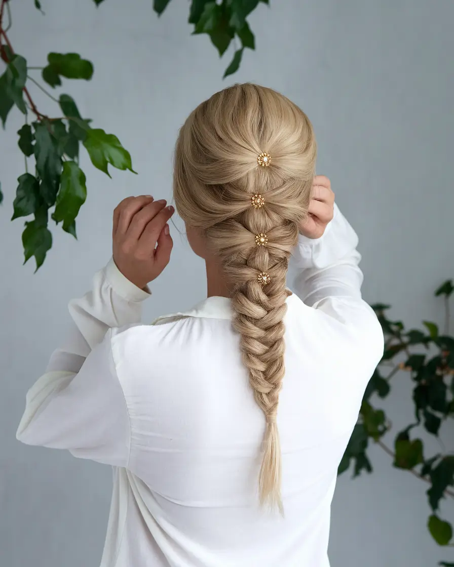 Cute & Easy Hairstyles for Summer 2025 Romantic Braided Crown with Low Twist