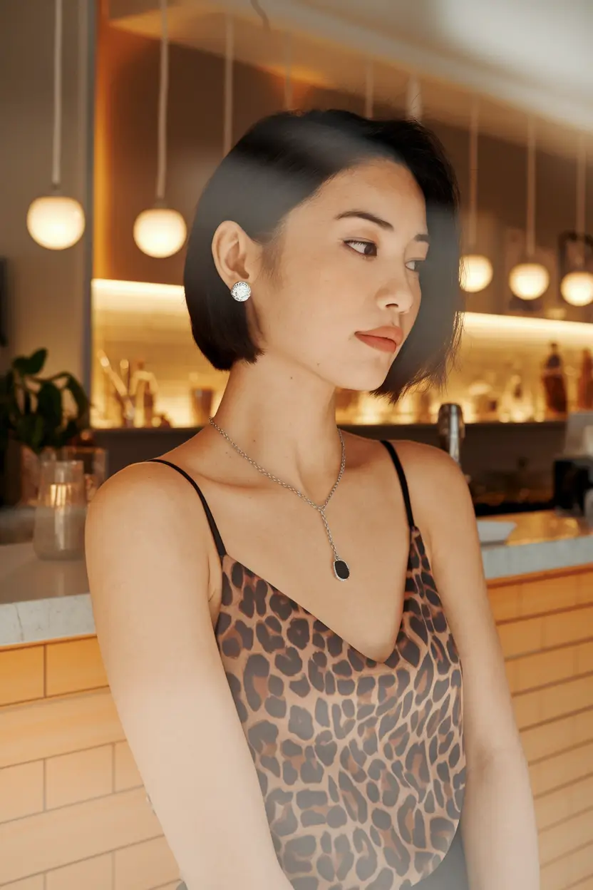 Cute Easy Hairstyles for Summer 2025 Polished Blunt Bob with Face-Framing Softness