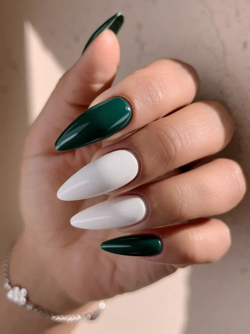 Cutest Nail Ideas for Summer 2025+Minimal Forest Almonds