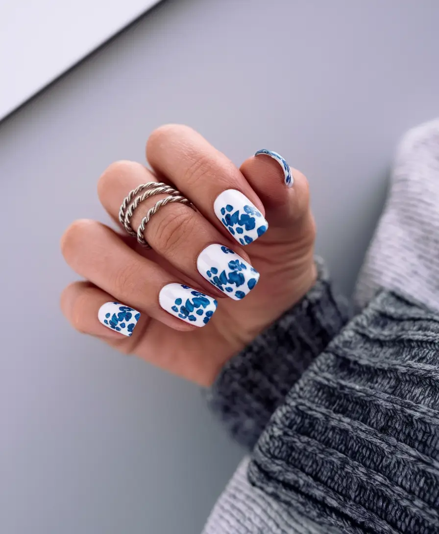 Cutest Nail Ideas for Summer 2025+Blue Petal Florals