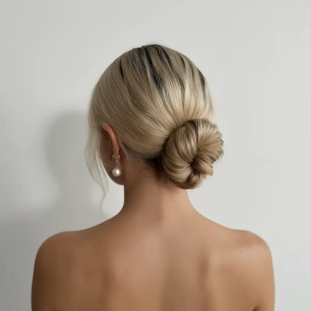 Easy to work hairstyles for busy mornings - Summer 2025! Polished Low Bun for Effortless Elegance