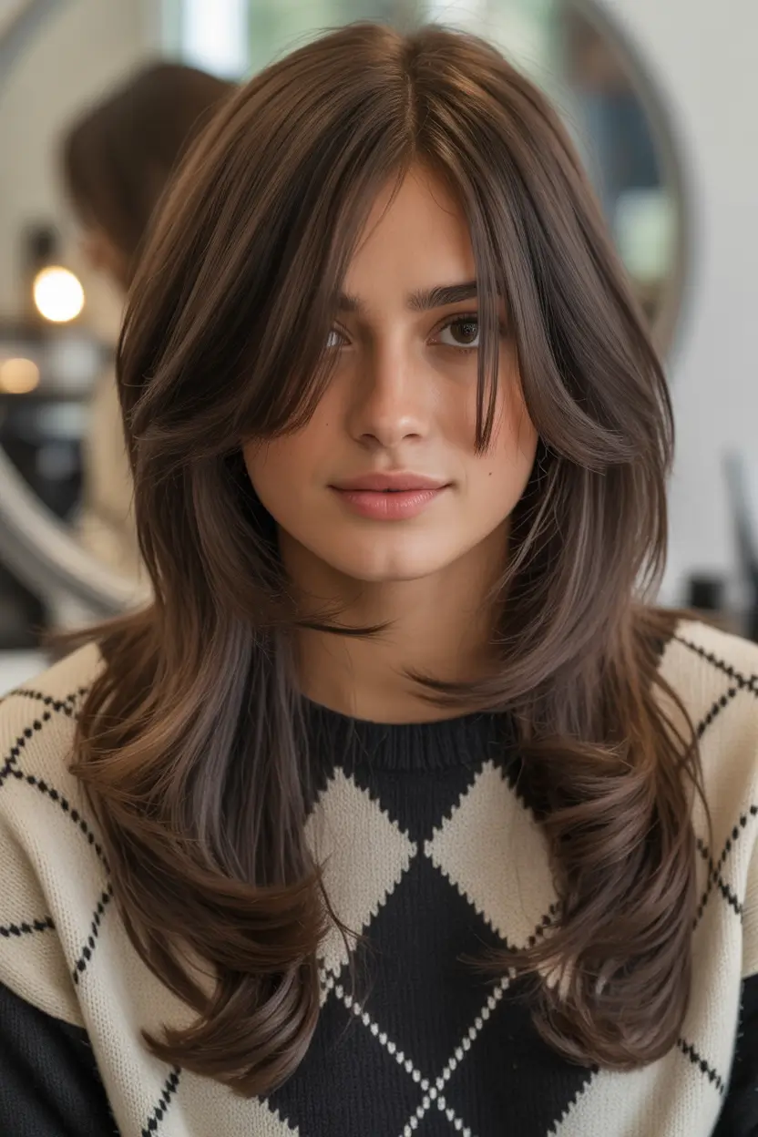 Easy to work hairstyles for busy mornings - Summer 2025! Layered Curtain Bangs with a Soft Blowout