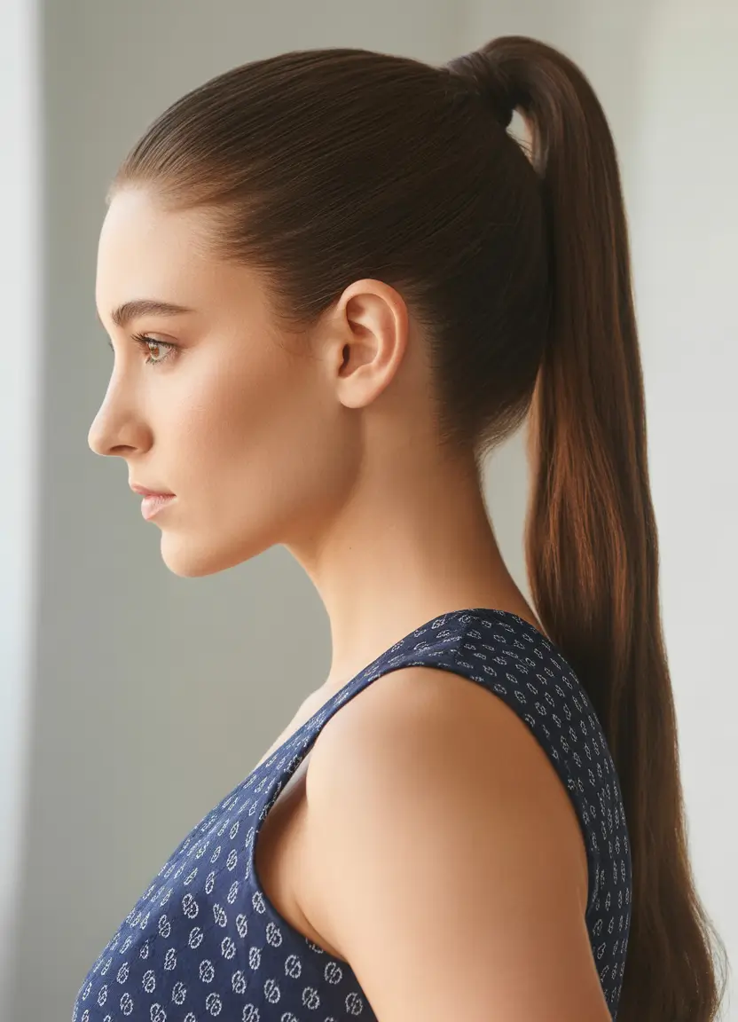 Easy to work hairstyles for busy mornings - Summer 2025! Super Sleek High Ponytail