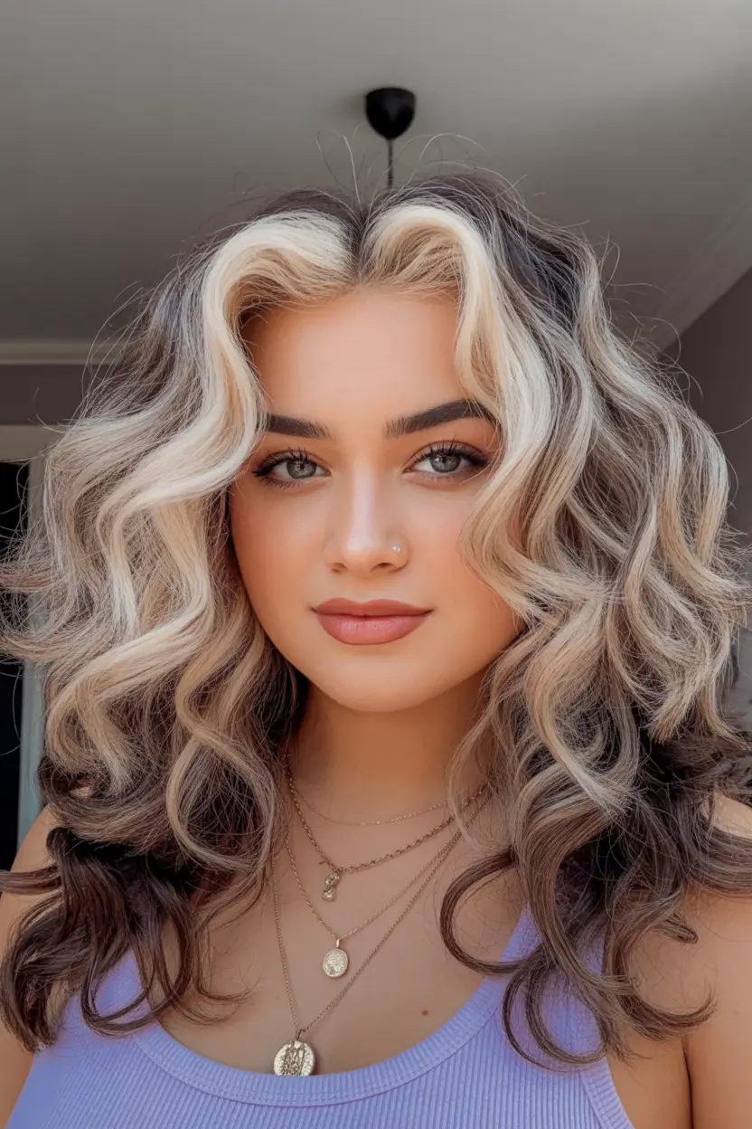 Easy to work hairstyles for busy mornings - Summer 2025! Bold Middle-Parted Curly Volume