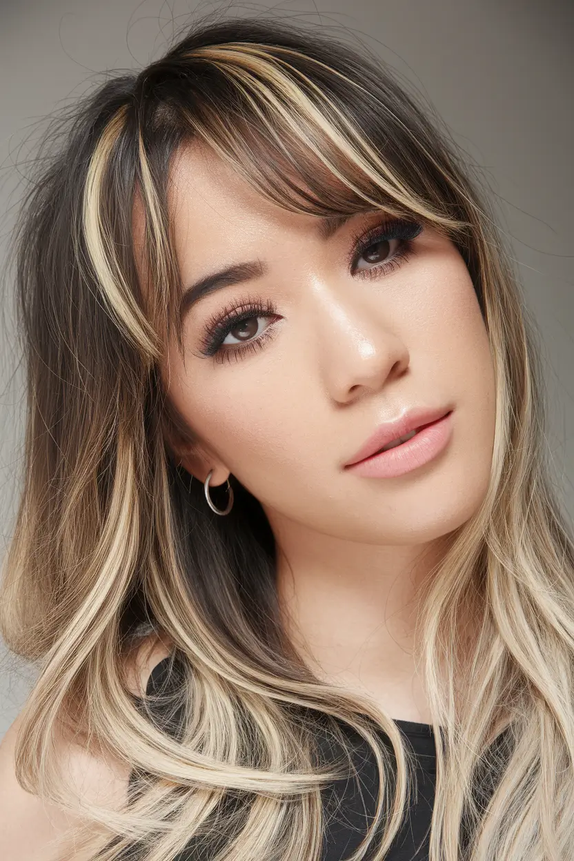 Haircuts with Bangs – Summer Ideas 2025: Soft Fringe Ideas Chunky Money Piece with Wispy Curtain Bangs