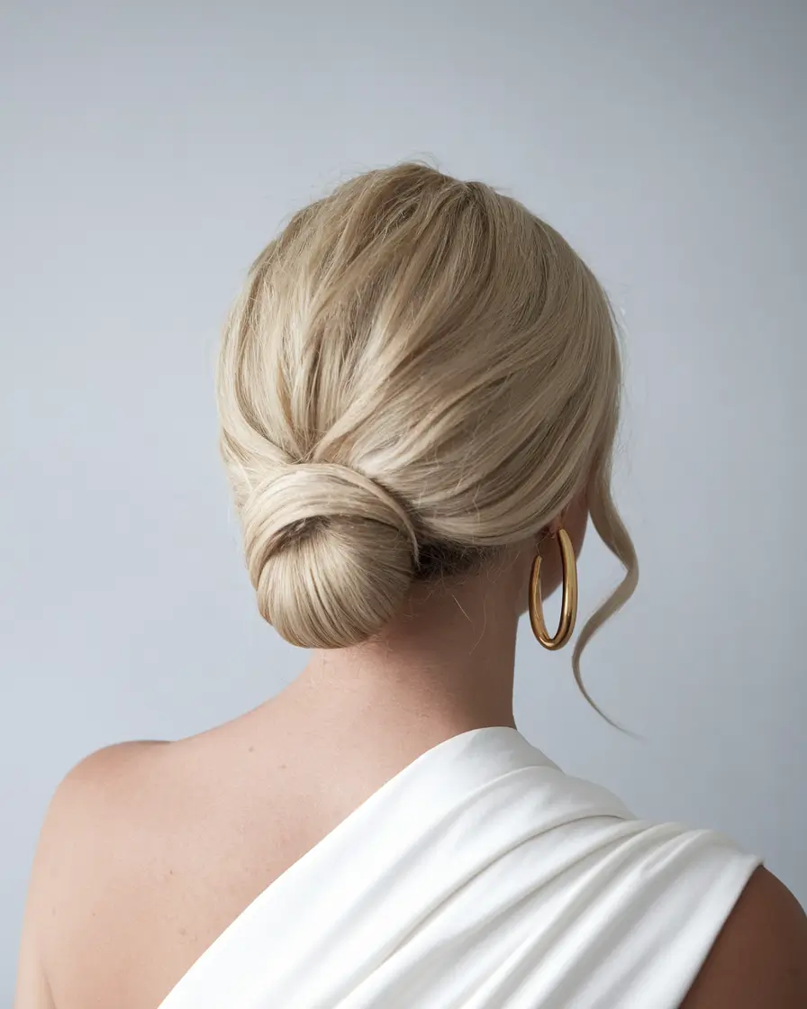 june-wedding-hairstyles-brides-Elegant-Low-Wrap-for-Bridal-Simplicity