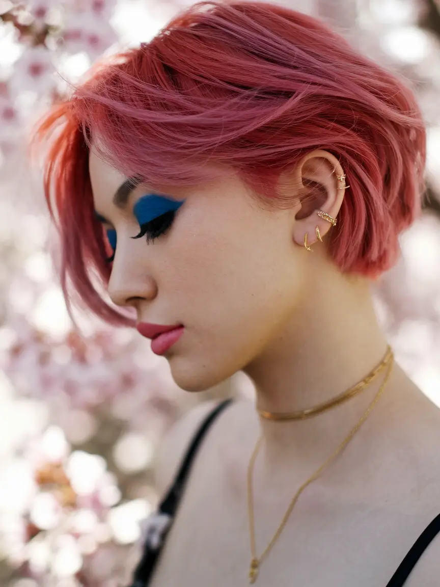 june-hairstyles-ideas-2025-Choppy-Pixie-in-Rosé-Pink