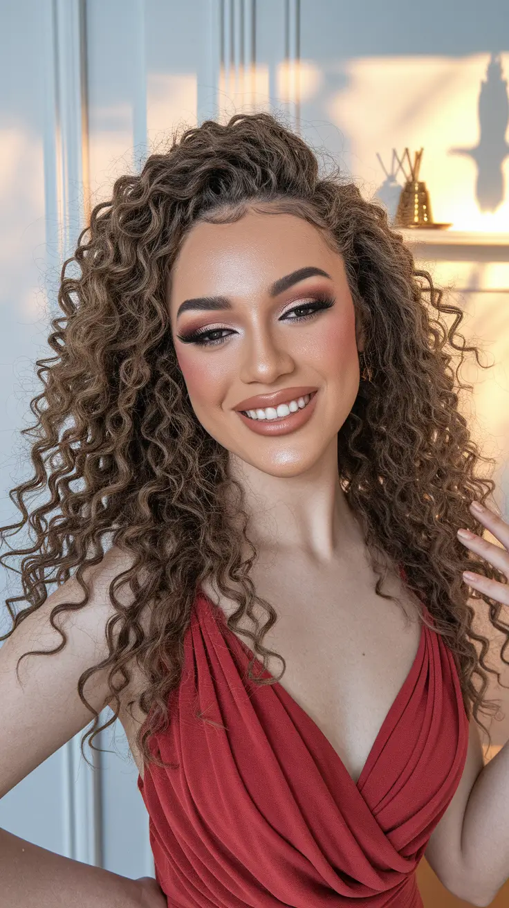 june-wedding-hairstyles-bridesmaids-Hollywood-Curly-Glam-with-Side-Volume