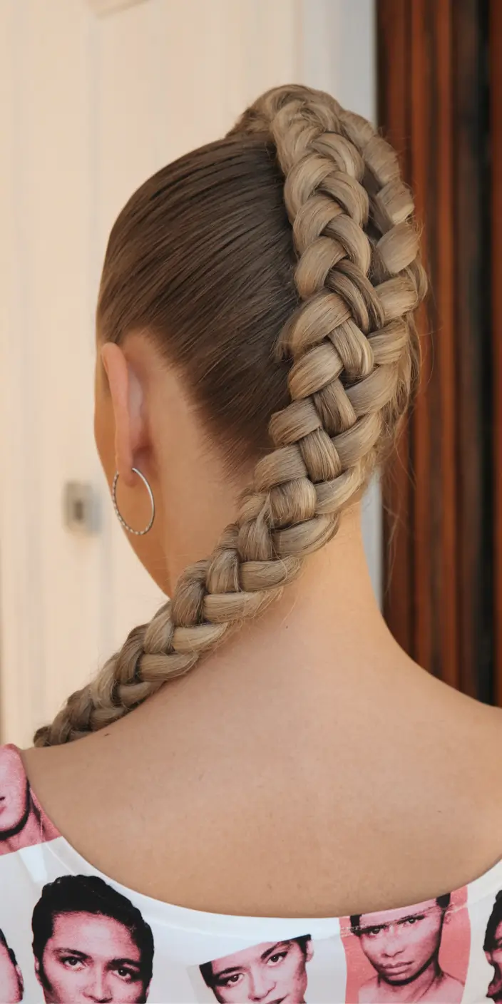 june-wedding-hairstyles-brides-Textured-Braid-Crown-with-Loose-Waves