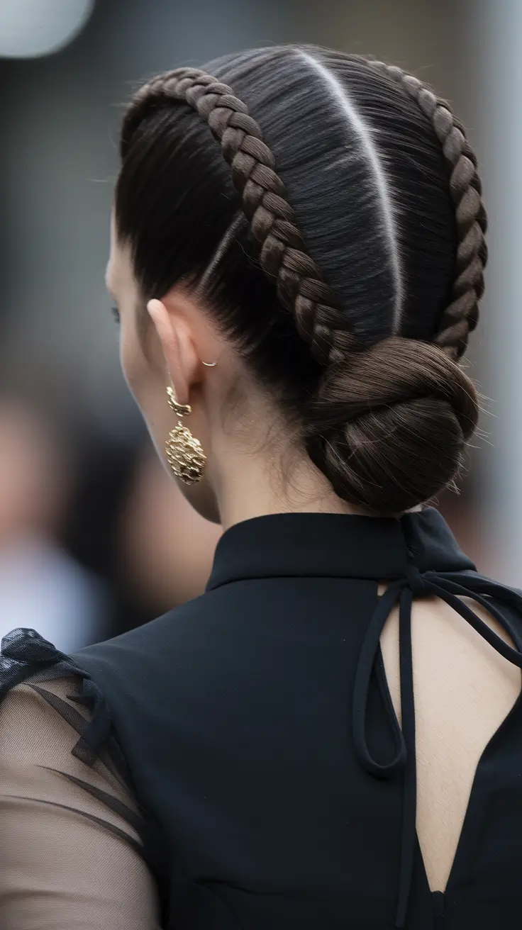 june-wedding-hairstyles-bridesmaids-Ultra-Sleek-Center-Part-with-Pearl-Accessories