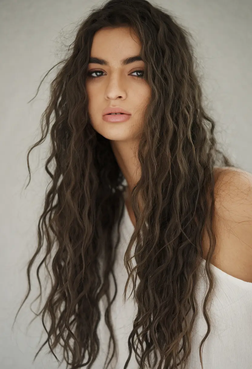 Long Haircut – Summer Ideas 2025: Effortless Waves Natural Spiral Texture and Uncut Romance