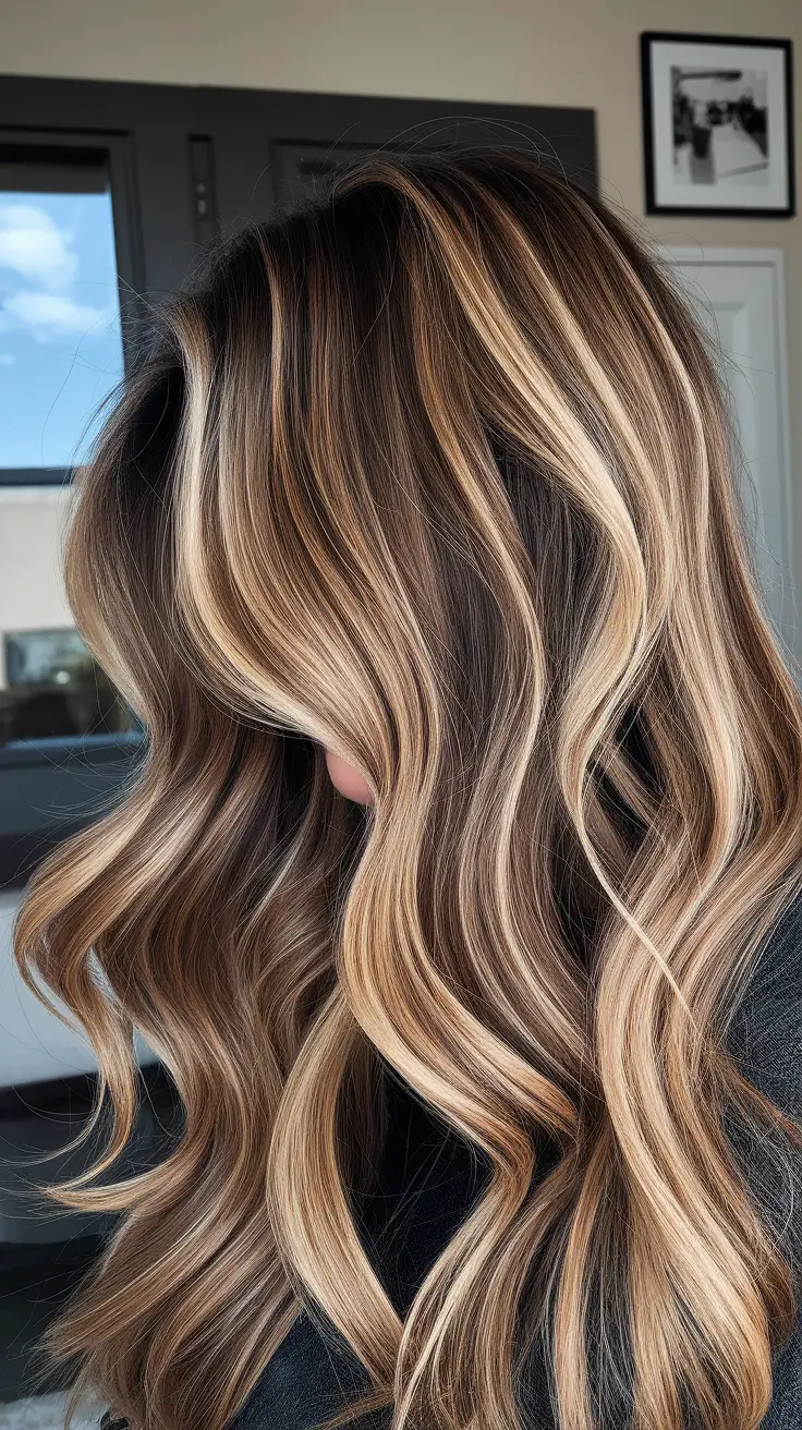 Long Haircut – Summer Ideas 2025: Effortless Waves Golden Ribbon Balayage with Soft Ripples