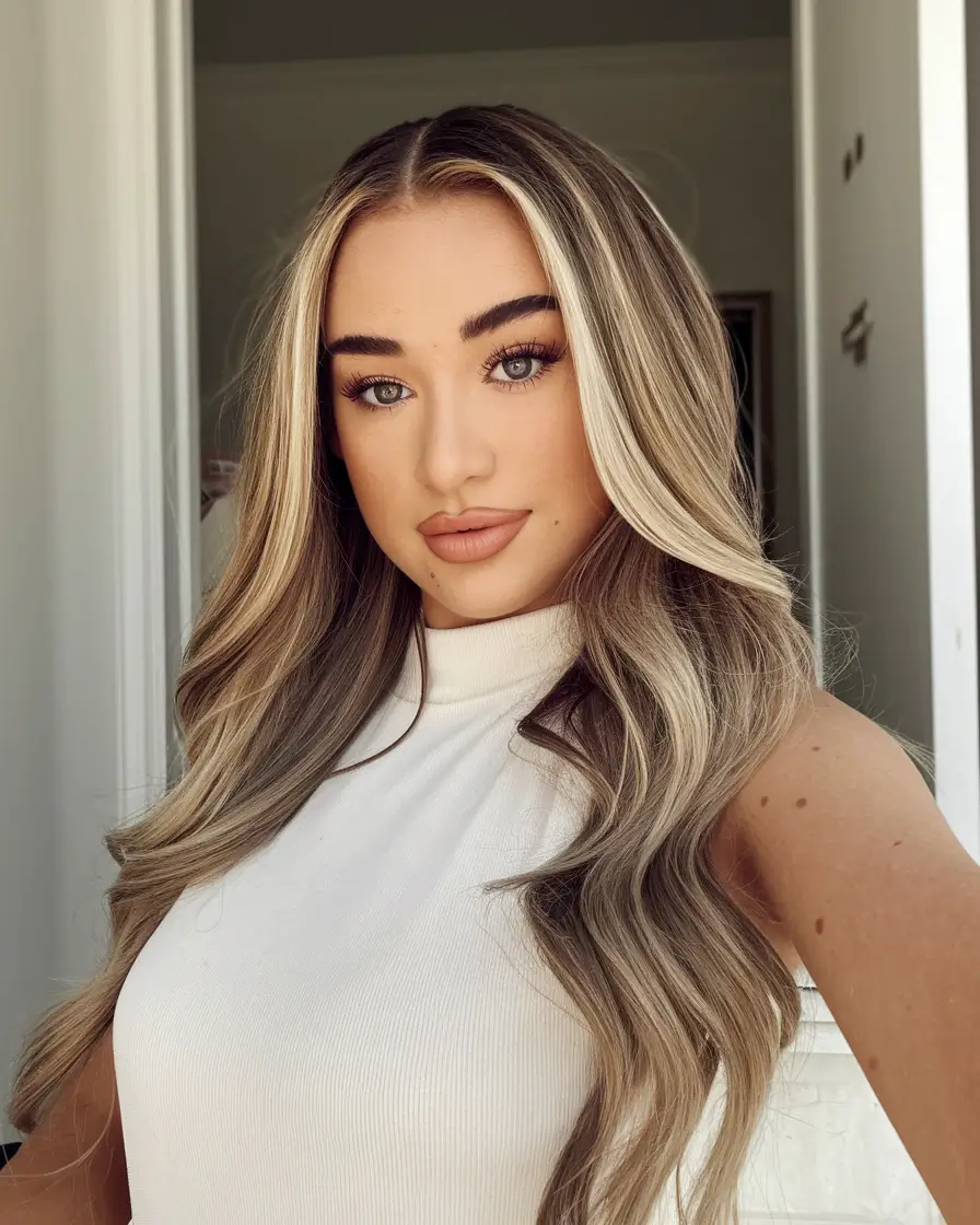 Long Haircut – Summer Ideas 2025: Effortless Waves Face-Framing Blonde with Lived-In Waves