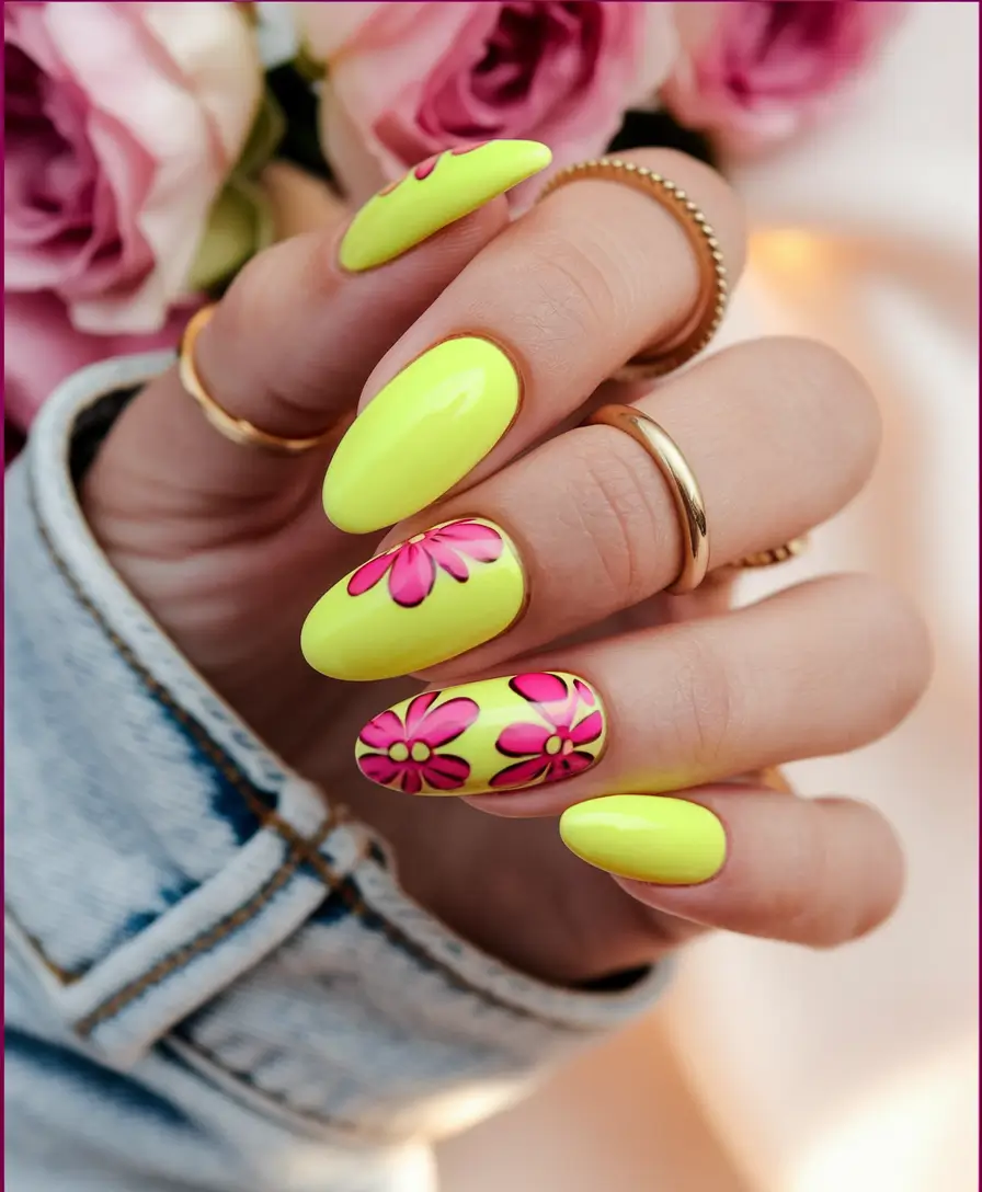 Must-Try Nail Designs for Summer 2025 Glow Citrus Garden