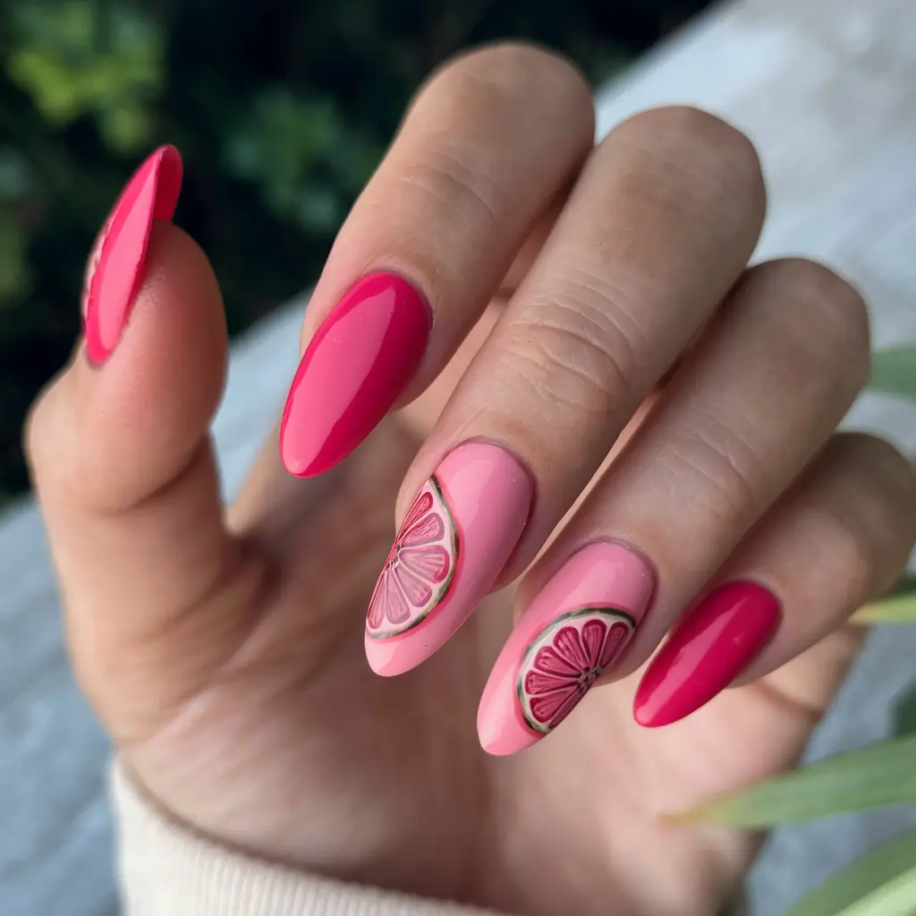 Must-Try Nail Designs for Summer 2025 Citrus Sorbet Slices